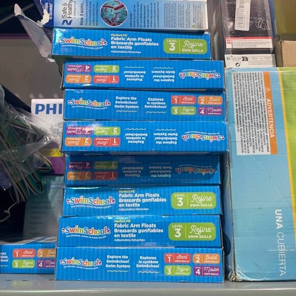 SwimSchool Multi-Color Child Arm Pool Inflatable Floaties, Size - Picture 2 of 4